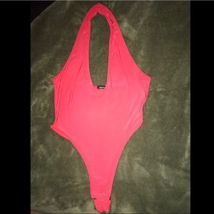 Halter BOOHOO bodysuit
